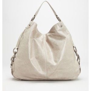 Rebecca Minkoff Nikki Camel Light Tan Silver Studded Handbag Hobo Purse